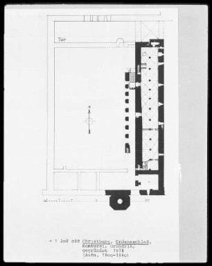 Grundriß der Komturei Christburg in Przezmark (Preußisch Mark)