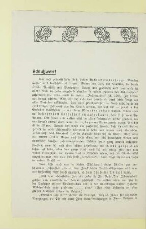 Schlußwort!