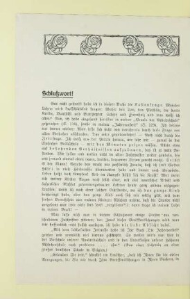 Schlußwort!