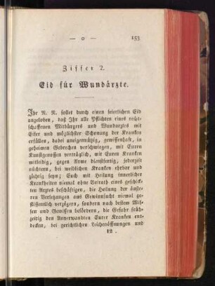 Ziffer 2. Eid für Wundärzte