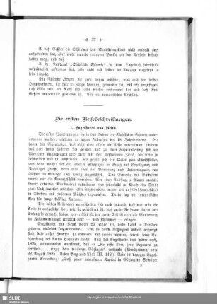 Die ersten Reisebeschreibungen