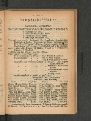 Dampfschifffahrt.