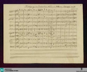 Huldigung der Britischen Nation - Don Mus.Ms. 1189 : strings, winds