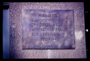 Th.Heuss-Wohnhaus 15.8.65.