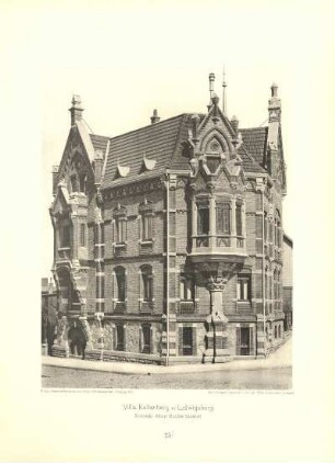 Tafel 25. Villa Kallenberg in Ludwigsburg. Architekt: Albert Bauder