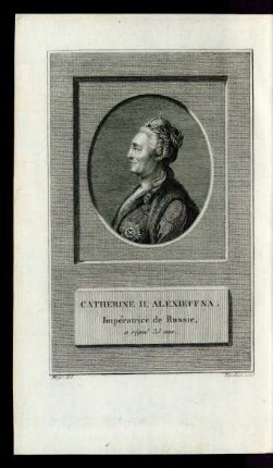 Catherine II. Alexieffna. Impératrice de Russie.