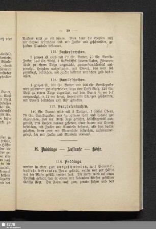 E. Puddings - Auflaufe - Köche