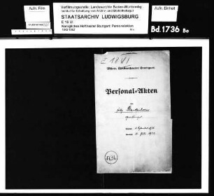 Blankenhorn, Fritz (*05.03.1889 in Karlsruhe); Opernsänger; ausgesch.: 1932