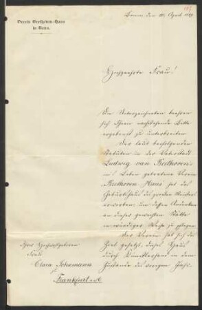 Brief an Clara Schumann : 20.04.1889