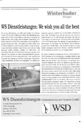 WS Dienstleistungen: We wish you all the best