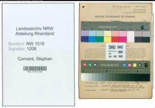 Entnazifizierung Stephan Convent , geb. 12.06.1896 (Dachdecker)