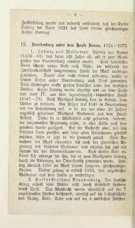 III. Brandenburg unter dem Hause Baiern, 1324 - 1373