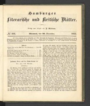No. 103. 26. Dezember 1855