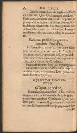 Quintum Praeceptum.