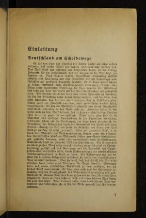Einleitung Deutschland am Scheideweg