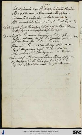 [fol. 333] Rektorat Philipp Josef Strobel 1752