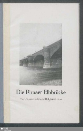 Die Pirnaer Elbbrücke