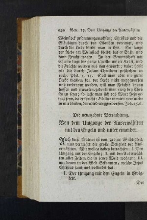 Die neunzehnte Betrachtung.