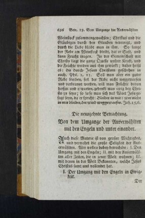 Die neunzehnte Betrachtung.