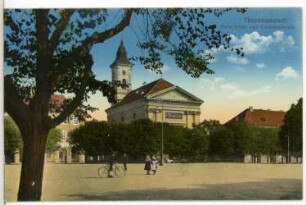 Theresienstadt. Paradeplatz mit Garnisonskirche : Theresienstadt. Paradeplatz (Exerzierplatz der Garnison), Marktplatz mit Garnisonskirche (1805/1810)