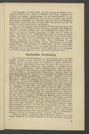 Barbarischer Strafvollzug