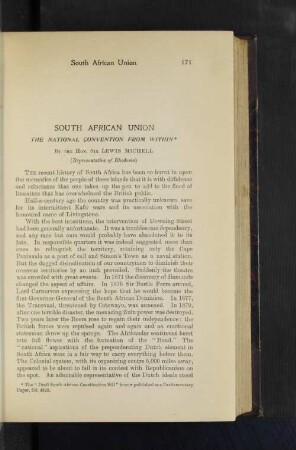 South African Union
