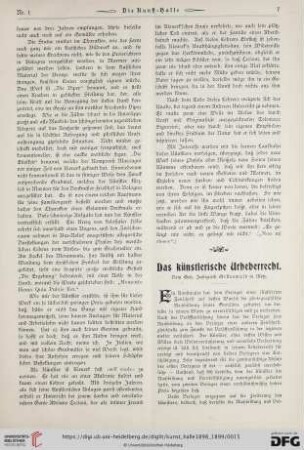 4: Das künstlerische Urheberrecht
