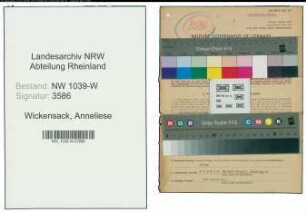 Entnazifizierung Anneliese Wickensack , geb. 19.01.1915 (Angestellte)
