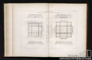Planche 4. Ensembles D'Édifices fourmés par la combinaison de parties de cinq entr'-axes de largeur.