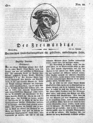 Nro. 22, Donnerstag, den 31. Januar 1811