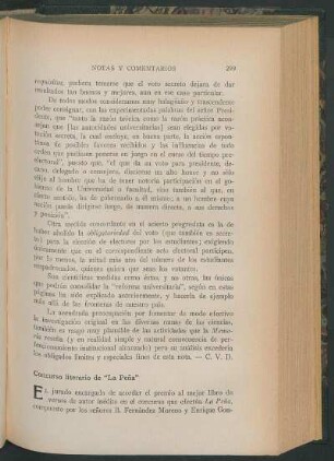 Concurso literario de "La Peña"