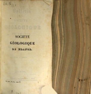 BSGF : earth sciences bulletin. 4. 1846/47