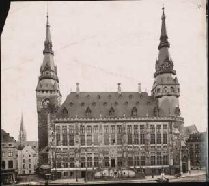 Rathaus, Aachen: Ansicht vom Markt aus