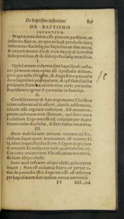 De Baptismo Infantium.