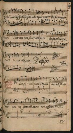 Lungi dal mio bel nume; S, b.fig; a-Moll; HWV 127a