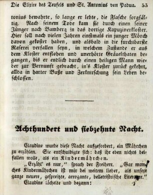 Achthundert und siebzehnte Nacht