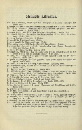 Benutzte Literatur