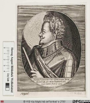 Bildnis Vincenzo I. (Gonzaga), Herzog von Mantua und Montferrat (reg. 1587-1612)