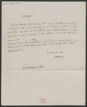 Brief an Franz Schott und B. Schott's Söhne : 03.09.1855