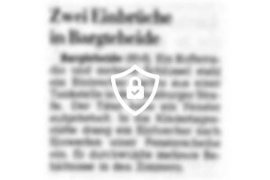 Zwei Einbrüche in Bargteheide