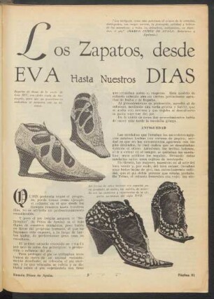 Los zapatos, desde Eva hasta nuestros días