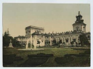Schloss Wilanów, Warschau: Ansicht, Parkseite
