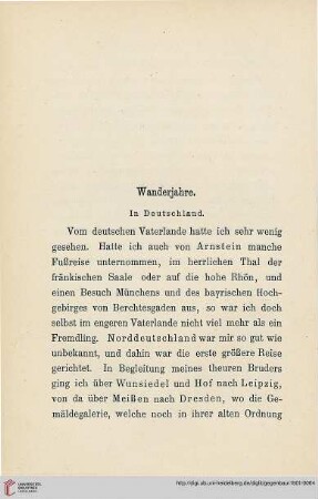 Wanderjahre