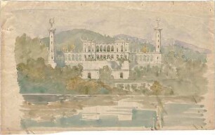 Neureuther, Gottfried von; Feldafing / Starnberger See (Bayern); Königliches Schloss (Königliche Villa) - Ansicht