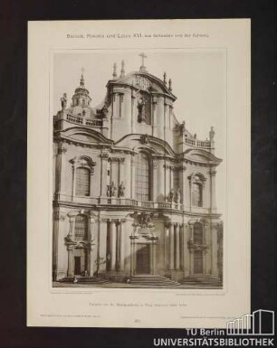 80. Fassade der St. Nikolauskirche in Prag (Kleinseite) 1628 - 1673.