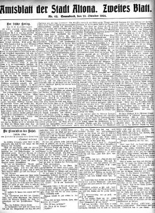 Nummer 42. Zweites Blatt. : Sonnabend, den 18. Oktober 1924