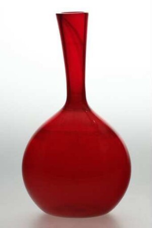Rote Flaschenvase