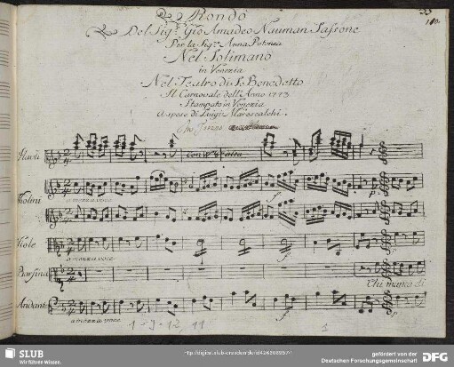 Solimano. Excerpts - Mus.1-J-12,11 : S, orch, b