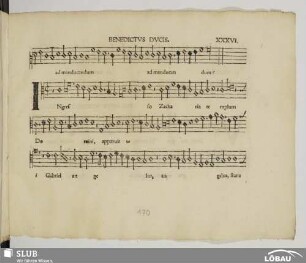 XXXVI. Ducis, Benedictus: Ingresso Zacharia