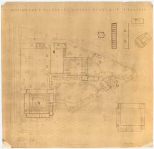 Antikenmuseum, Bagdad - Museum and Directorate General of Antiquities, Baghdad: Lageplan 1:500